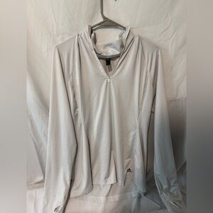 Adidas Light Gray Half-Zip Pullover